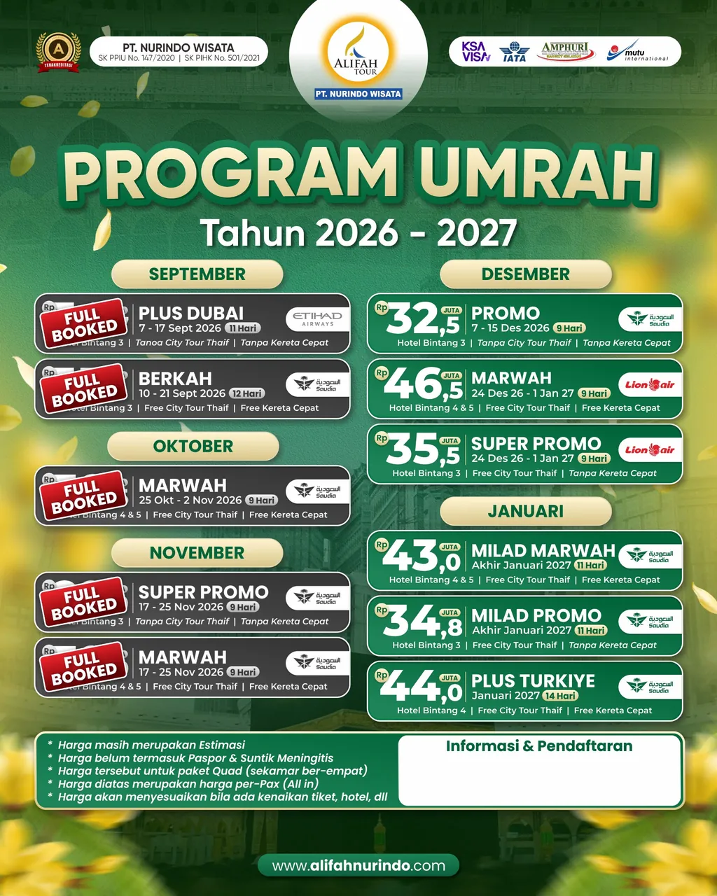 program umrah 2026-2027